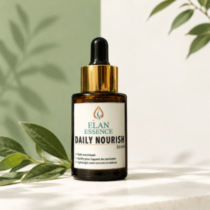 Élan essence serum botanical display